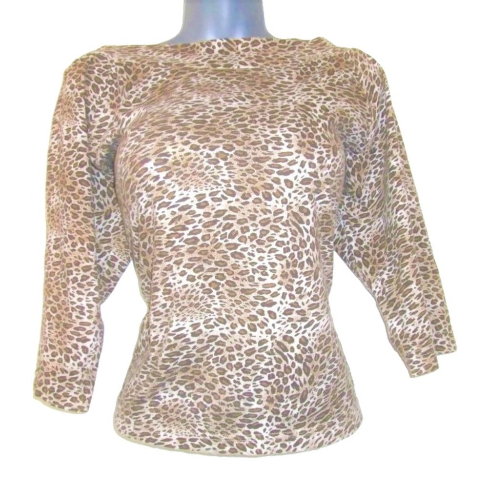 leopard rockabilly retro slash top size large xl